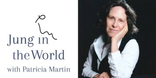Jung in the World episode banner image with Connie Zweig photo